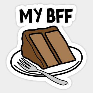 My BFF Chocolate Cake Sticker